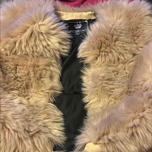 Luxurious Faux Fur Tan Jacket